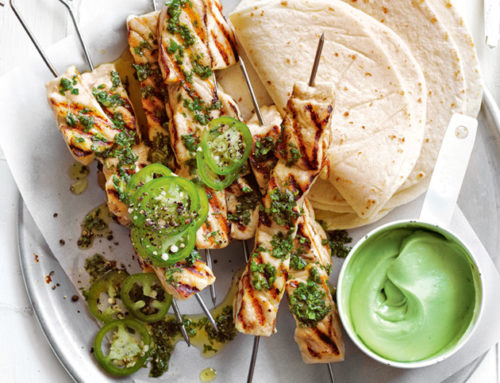 Coriander Fish Tacos and Creamy Avocado